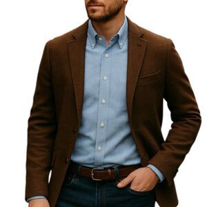 Charles Tyrwhitt Dress Shirt Mens 16 L Blue Micro Check Non Iron Slim Business